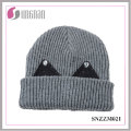 Best Design Winter Warm Thick Wool Cap Sweet Rhinestone Ear Knit Hat